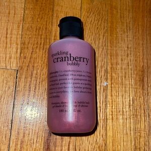 Philosophy Sparkling Cranberry Bubbly Shampoo, Shower Gel & Bubble Bath 180 ml